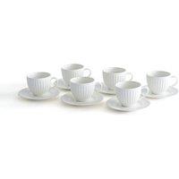 Set of 6 Jewely Coffee Cups and Saucers