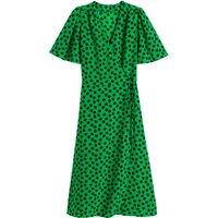 Floral Wrapover Midi Dress
