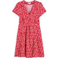 Knee-Length Full Dress in Floral Print