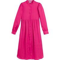 Recycled Midi Shirt Dress with Long Sleeves