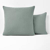 Kumla Plain Cotton Muslin Pillowcase