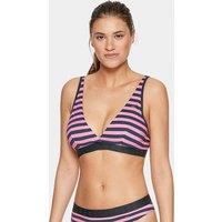 Striped Cotton Triangle Bra