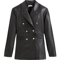 Recycled Faux Leather Blazer