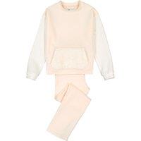 Cotton Mix Fleece Pyjamas with Faux Fur Pocket