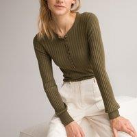 Ribbed Crew Neck Jumper