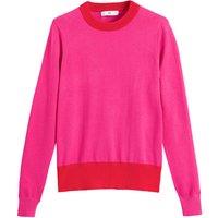 Two-Tone Jumper with Crew Neck