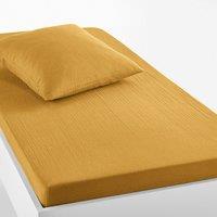 Kumla Children's Plain 100% Cotton Muslin Fitted Sheet