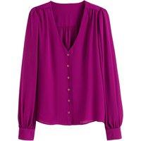 V-Neck Long Sleeve Blouse