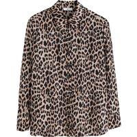 Recycled Loose Fit Shirt in Leopard Print