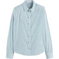 Striped Cotton Shirt with Long Sleeves