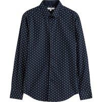 Printed Cotton Shirt in Regular Fit with Long Sleeves