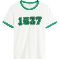 Organic Cotton T-Shirt with Short Sleeves and Crew Neck