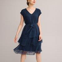 Sleeveless Ruffled Full Dress