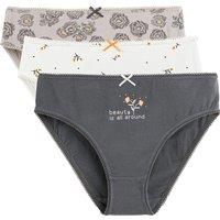 Pack of 3 Knickers in Printed Stretch Cotton