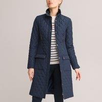 Recycled Zipped Padded Jacket, Mid-Length