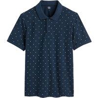 Printed Polo Shirt in Organic Cotton with Short Sleeves