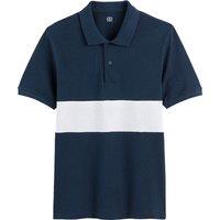 Colour Block Polo Shirt in Organic Cotton