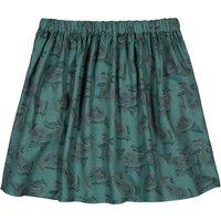 Paisley Print Draping Skirt
