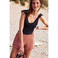 Striped Towelling Shorts in Cotton Mix
