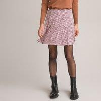 Recycled Pleated Mini Skirt in Graphic Print