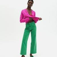 Cotton Wide Leg Chinos, Length 30.5"