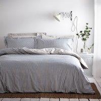 Hebden Mlange Stripe 100% Cotton Duvet Cover Set