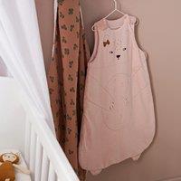 Embroidered Cotton Blend Velvet Sleep Bag