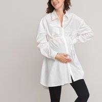 Cotton Maternity Shirt with Long Sleeves