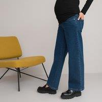 Wide Leg Maternity Jeans in Organic Cotton with Bump Band