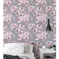 Dramatic Floral Wall Paper