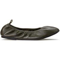 Leather Elasticated Ballet Flats