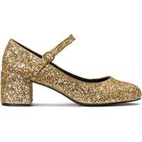 Wide Fit Ballet Pumps with Block Heel
