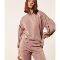 Achile Lounge Top with Long Puff Sleeves