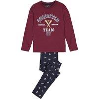 Printed Cotton Pyjamas with Long Sleeves