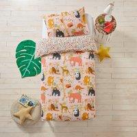 Endangered Animals Kids 100% Cotton Duvet Cover and Pillowcase Set