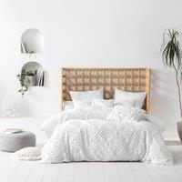 Palm Springs Tufted 100% Cotton Duvet & Pillowcase Set