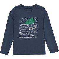 Van Print Cotton T-Shirt Long Sleeves