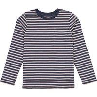 Striped Cotton T-Shirt with Long Sleeves