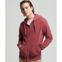 Vintage Logo Hoodie in Cotton Mix with Zip Fastening
