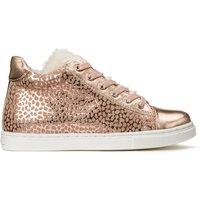 Kids High Top Trainers in Leather