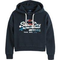 Vintage Logo Hoodie in Cotton Mix with Central Pocket