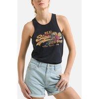 Vintage Logo Narrative Vest Top in Cotton
