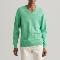 Classic Cotton Jumper with V-Neck