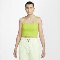 Cropped Cami Vest Top in Ribbed Cotton