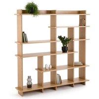 Orga, Large Asymmetrical Oak Veneered Shelf