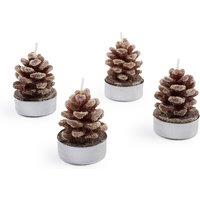 Set of 4 Caspar Pine Cone Candles