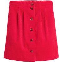 Corduroy Buttoned Mini Skirt