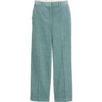 Corduroy Wide Leg Trousers with High Waist, Length 31"