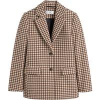 Recycled Short Coat with Button Fastening