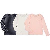 Pack of 3 T-Shirts in Cotton with Long Sleeves